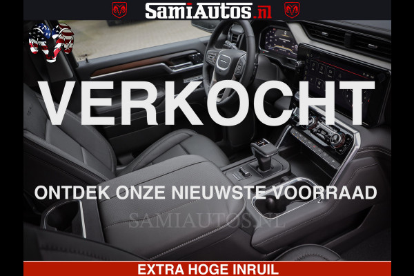 GMC Sierra Denali 6.2 V8 426PK | HUD | ALLE OPTIES | HEAD-UP | LANE ASSIST | 360 CAMERA | VIRTUAL COCKPIT | BLACK LEDER | DUBBELE CABINE | 5 PERSOONS | PICK UP | Voorraad Nr 2561 - 4234