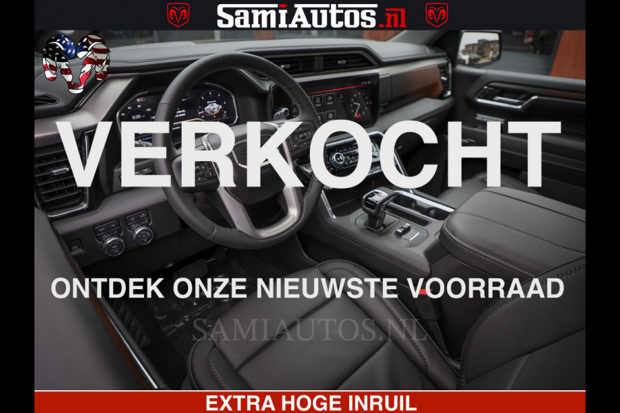 GMC Sierra Denali 6.2 V8 426PK | HUD | ALLE OPTIES | HEAD-UP | LANE ASSIST | 360 CAMERA | VIRTUAL COCKPIT | BLACK LEDER | DUBBELE CABINE | 5 PERSOONS | PICK UP | Voorraad Nr 2561 - 4234