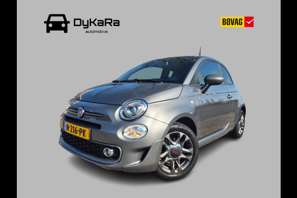 Fiat 500 S 1.2 Sport Carplay, Half leder