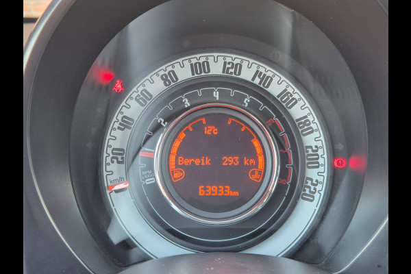 Fiat 500 S 1.2 Sport Carplay, Half leder