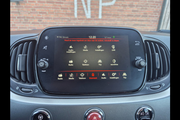Fiat 500 S 1.2 Sport Carplay, Half leder