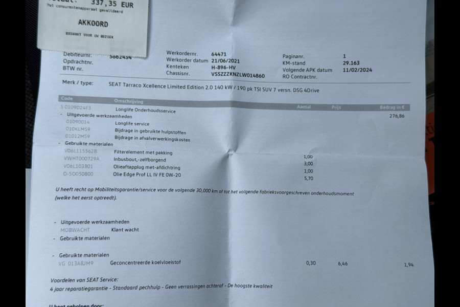 Seat Tarraco 2.0 TSI 4DRIVE Xcellence * Trekhaak * Camera * Virtual Cockpit * Adaptieve Cruise Control *