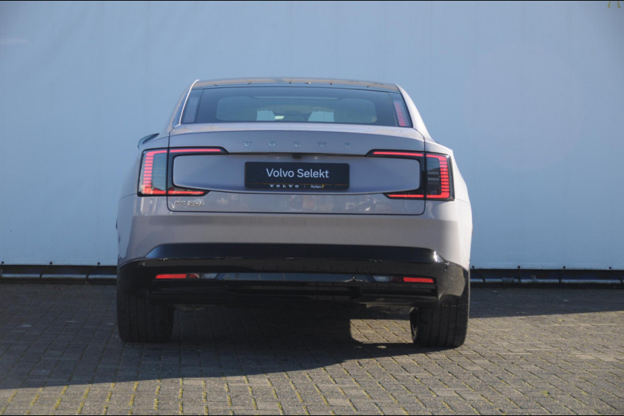 Volvo ES90 333PK Automaat Single Ext. Range Ultra Luchtvering / Bowers & Wilkins / 22" / Pilot Assist Pack / Visual Park assist / Geventileerde voor- en achterstoelen / Panoramadak / Massagefunctie voorstoelen / HD Pixel LED koplampen / Gelaagde zij-ruiten