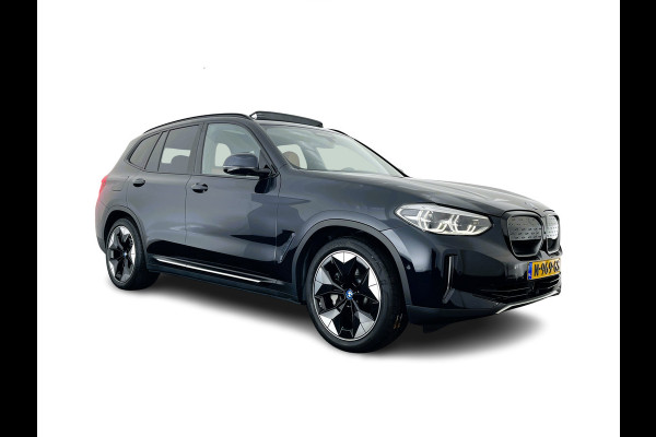 BMW iX3 High Executive 80 kWh [ 3-Fase-11kW ] {SOH-96%} (INCL-BTW) Aut. *PANO | LEATHER | HARMAN/KARDON | FULL-LED | BLINDSPOT | MEMORY-PACK | DIGI-COCKPIT | HEATED-SPORTSEATS | KEYLESS | TOPVIEW | DAB+ | NAVI-FULLMAP | HEAD-UP | PRIVACY-GLASS |