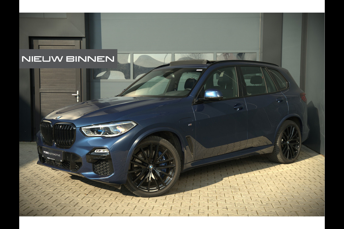 BMW X5 xDrive45e High Executive | Panoramadak | Harman Kardon | Luchtvering | Laser | Adaptive Cruise Control | Keyless | 360 Camera | Head-Up Display | Ambiance Verlichting | M Sport remmen | Memory Seats | Stoelverwarming
