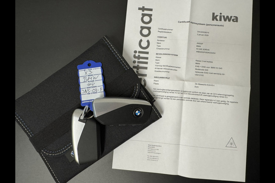 BMW X3 30e xDrive PHEV Fabrieksgarantie mei 2028 SOH 99% Clima Cruise Head-Up Stoelverwarming/ koeling Apple / Android 360 camera