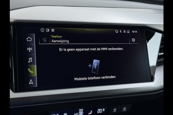 Audi Q4 e-tron 40 204pk AUT. 82kWh Advanced Launch Ed. SOH 97% Warmtepomp Matrix-Led Adaptive-Cruis Audi-Sound System Apple Carplay Android Aut 3 fase laden Stoelverwarming Lmv 20" DAB Bluetooth Elek.Achterklep € 63.000 nieuw Origineel Nederlandse Auto