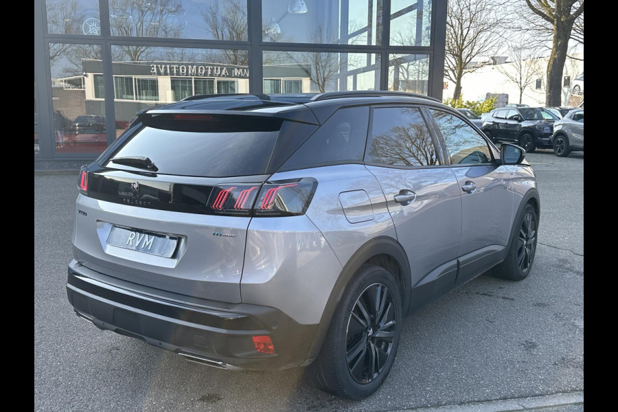 Peugeot 3008 1.6 HYbrid 225 GT PHEV | BLACK OPTIC| FOCAL AUDIO| STOELVERWARMING| CAMERA VOOR+ ACHTER| ADAPTIVE CRUISE CONTROL| DODE HOEK SENSOR| ELEK. ACHTERKLEP| STANDKACHEL