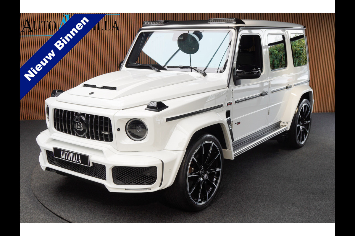 Mercedes-Benz G-Klasse BRABUS 800 Massage Burmester PTS 360° Camera Leer Navi Stoelventilatie Stoelverwarming voor en achter Climate voor & achter Memory seats Distronic Plus Elektr. bedienb. schuif-/ kanteldak PTS LM velgen
