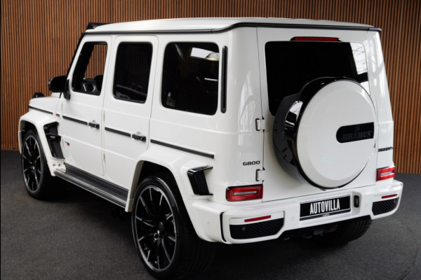 Mercedes-Benz G-Klasse BRABUS 800 Massage Burmester PTS 360° Camera Leer Navi Stoelventilatie Stoelverwarming voor en achter Climate voor & achter Memory seats Distronic Plus Elektr. bedienb. schuif-/ kanteldak PTS LM velgen