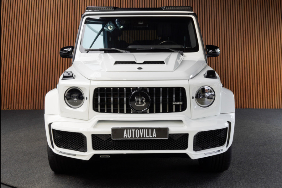 Mercedes-Benz G-Klasse BRABUS 800 Massage Burmester PTS 360° Camera Leer Navi Stoelventilatie Stoelverwarming voor en achter Climate voor & achter Memory seats Distronic Plus Elektr. bedienb. schuif-/ kanteldak PTS LM velgen