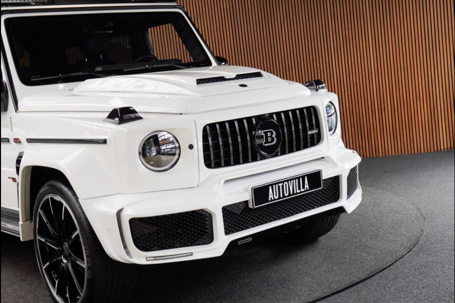Mercedes-Benz G-Klasse BRABUS 800 Massage Burmester PTS 360° Camera Leer Navi Stoelventilatie Stoelverwarming voor en achter Climate voor & achter Memory seats Distronic Plus Elektr. bedienb. schuif-/ kanteldak PTS LM velgen