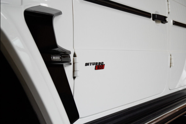 Mercedes-Benz G-Klasse BRABUS 800 Massage Burmester PTS 360° Camera Leer Navi Stoelventilatie Stoelverwarming voor en achter Climate voor & achter Memory seats Distronic Plus Elektr. bedienb. schuif-/ kanteldak PTS LM velgen