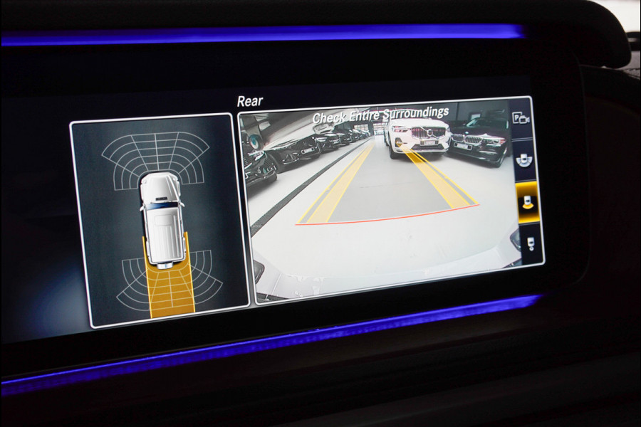 Mercedes-Benz G-Klasse BRABUS 800 Massage Burmester PTS 360° Camera Leer Navi Stoelventilatie Stoelverwarming voor en achter Climate voor & achter Memory seats Distronic Plus Elektr. bedienb. schuif-/ kanteldak PTS LM velgen