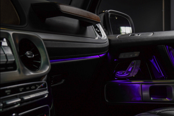 Mercedes-Benz G-Klasse BRABUS 800 Massage Burmester PTS 360° Camera Leer Navi Stoelventilatie Stoelverwarming voor en achter Climate voor & achter Memory seats Distronic Plus Elektr. bedienb. schuif-/ kanteldak PTS LM velgen