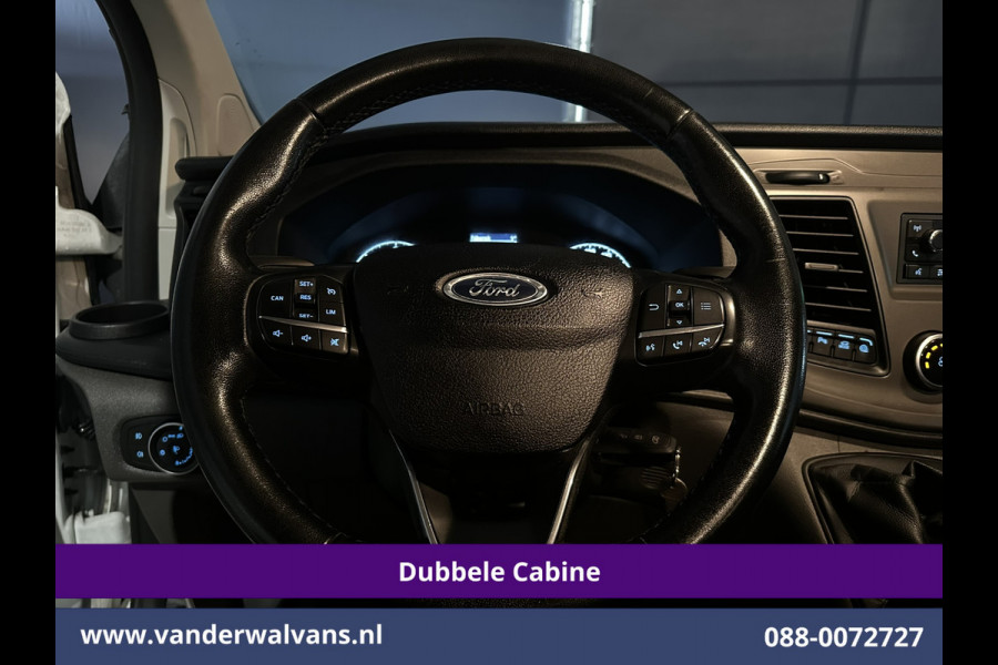 Ford Transit Custom 2.0 TDCI 131pk L2H1 Dubbele Cabine Inrichting Euro6 Airco | 5-Zits | Imperiaal | 2800kg Trekhaak | LED Cruisecontrol, Stoelverwarming, Parkeersensoren, Achterklep