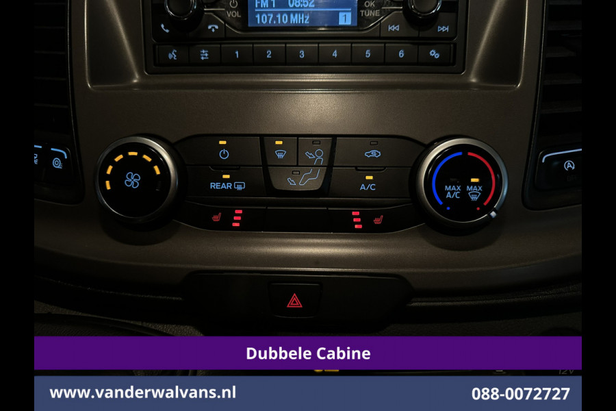 Ford Transit Custom 2.0 TDCI 131pk L2H1 Dubbele Cabine Inrichting Euro6 Airco | 5-Zits | Imperiaal | 2800kg Trekhaak | LED Cruisecontrol, Stoelverwarming, Parkeersensoren, Achterklep