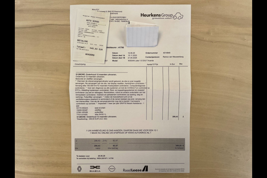 Nissan Juke 1.0 DIG-T Acenta|AUTOMAAT|BLACK/WHITE EDITION|STOELVERWARMING|APPLE CARPLAY|CAMERA|CLIMATE,CRUISE CONTROL|LANE|PDC-A|