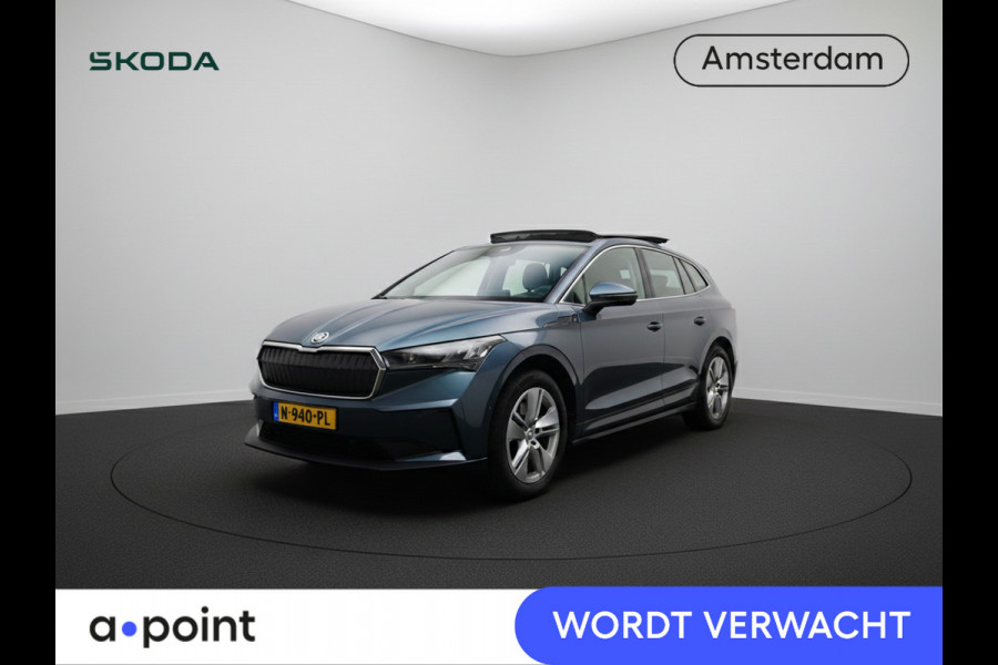 Škoda ENYAQ iV 80 204 pk | Navigatie | Warmtepomp | Panoramadak | Trekhaak (wegklapbaar) | Achteruitrijcamera | Lederen bekleding | Stoelverwarming |