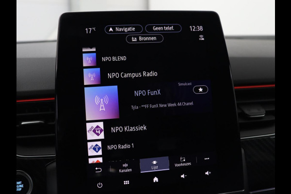 Renault Arkana 1.6 E-Tech Hybrid 145 R.S. Line | Leder/Alcantara | Trekhaak | Stoelverwarming | Adaptive cruise | Camera | Carplay | Keyless | Park Assist | Full LED | Navigatie | Stuurverwarming