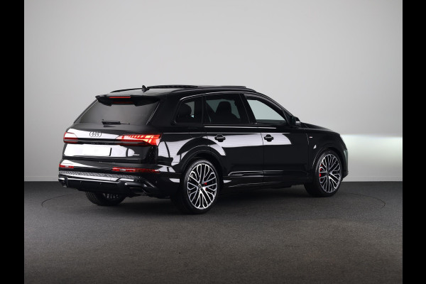 Audi Q7 Pro Line S 55 TFSI e 394 pk | Bang & Olufsen Premium 3D | Glazen panoramadak | Vierwielbesturing | Stoelventilatie/massage |