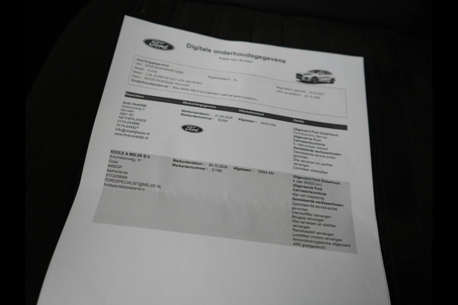 Ford Kuga 2.5 ST-Line Plug In Hybrid 225pk Dealer O.H. PHEV | Panodak | Adaptive Cruise | 360 Camera | Bang & Olufsen Audio | Apple Carplay | LED Koplampen | Virtual | Navigatie | DAB |