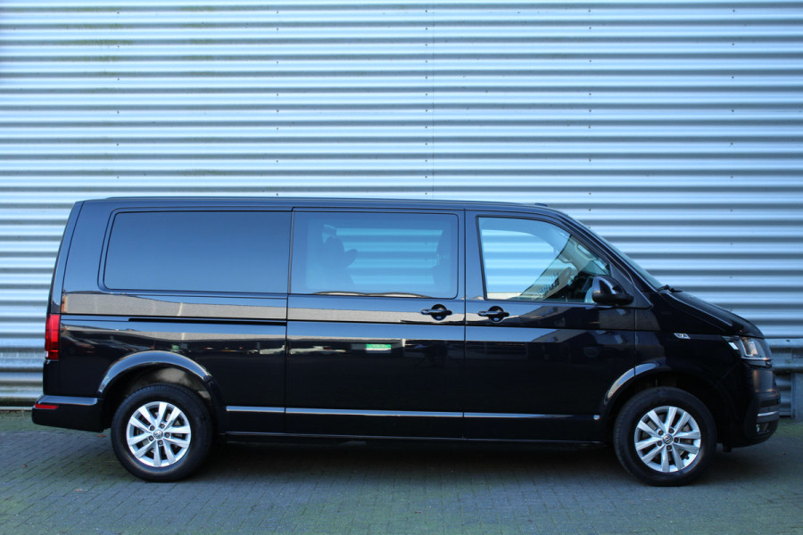 Volkswagen Transporter 2.0 TDI 150pk DSG7 L2H1 Dubbel Cabine Comfortline NL-Auto NAP Airco Cruise Navi Camera 17"LMV Voorruitverwarming Trekhaak 2500kg