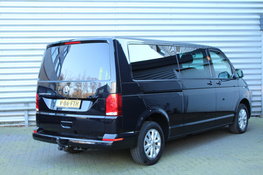 Volkswagen Transporter 2.0 TDI 150pk DSG7 L2H1 Dubbel Cabine Comfortline NL-Auto NAP Airco Cruise Navi Camera 17"LMV Voorruitverwarming Trekhaak 2500kg