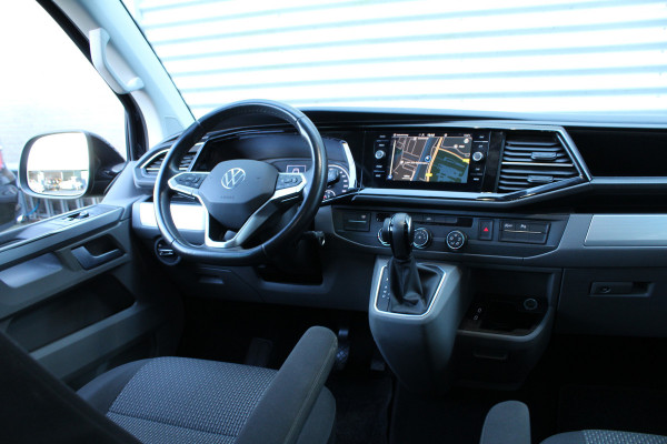 Volkswagen Transporter 2.0 TDI 150pk DSG7 L2H1 Dubbel Cabine Comfortline NL-Auto NAP Airco Cruise Navi Camera 17"LMV Voorruitverwarming Trekhaak 2500kg