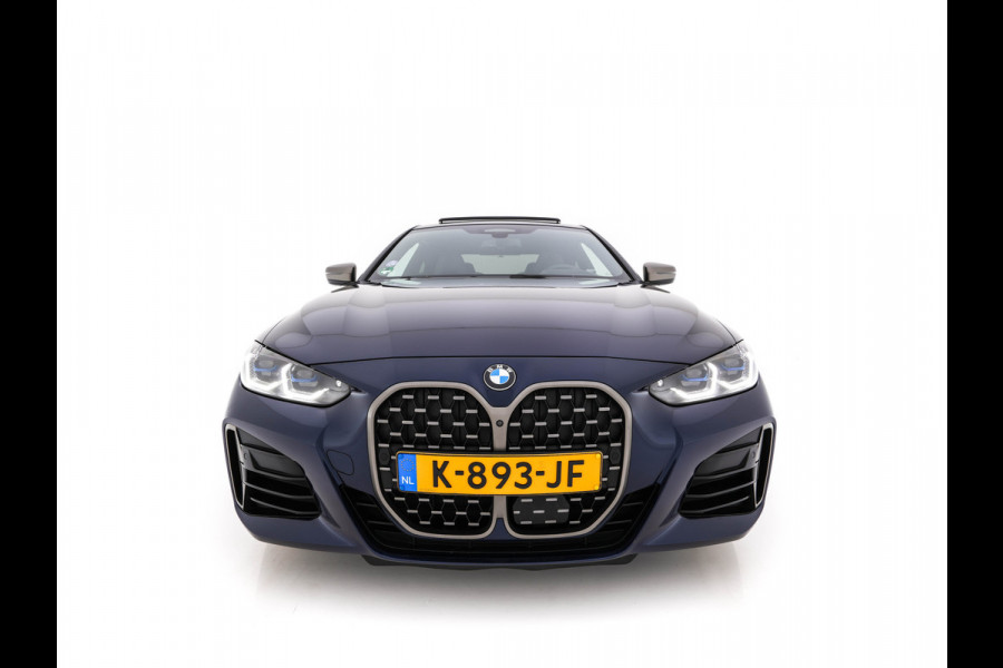 BMW 4 Serie Coupé M440i xDrive High Executive Aut. *PANO | LEATHER | HARMAN/KARDON | HEAD-UP | LASER-LED | ADAPTIVE-CRUISE | TOPVIEW | MEMORY-PACK | KEYLESS | HEATED-SPORTSEATS | DAB+ | DIGI-COCKPIT | SHIFTPADDLES | TOWBAR | 19''ALU*