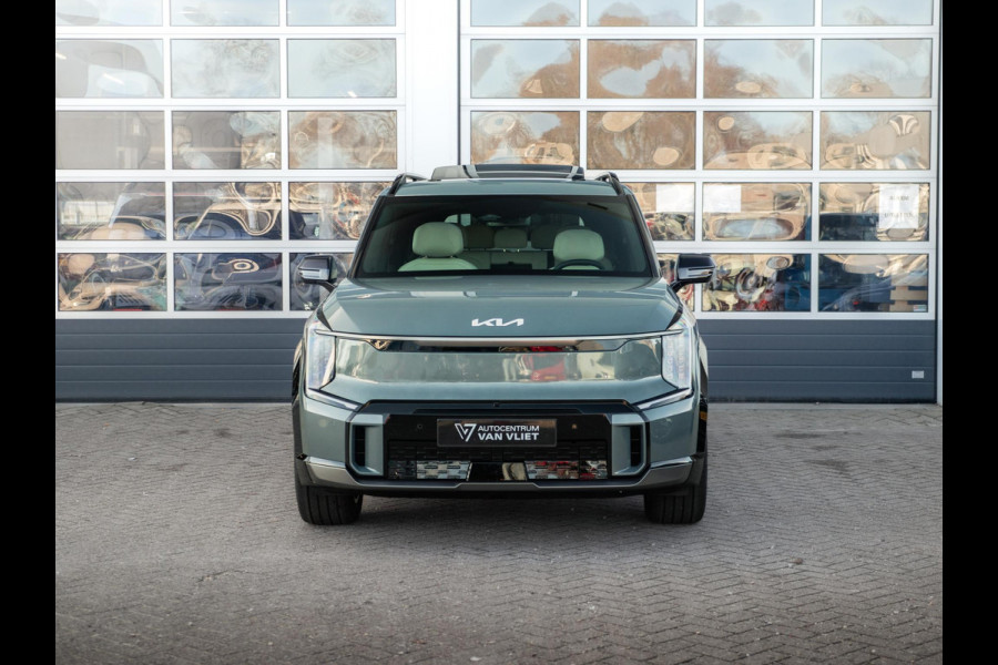 Kia EV9 GT-Line AWD 99.8 kWh | Levering uit voorraad | 7-Pers. | 21" | Head-Up | Stoel-/Stuurverwarming | Premium Audio | Schuif-/kanteldak | Adapt. Cruise | Navi