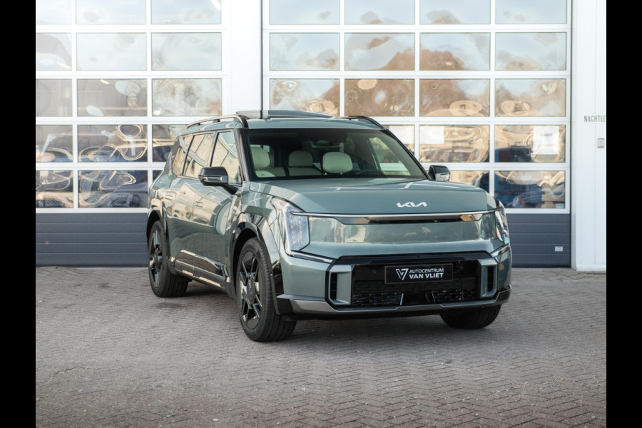 Kia EV9 GT-Line AWD 99.8 kWh | Levering uit voorraad | 7-Pers. | 21" | Head-Up | Stoel-/Stuurverwarming | Premium Audio | Schuif-/kanteldak | Adapt. Cruise | Navi