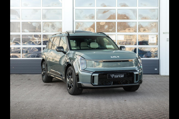Kia EV9 GT-Line AWD 99.8 kWh | Levering uit voorraad | 7-Pers. | 21" | Head-Up | Stoel-/Stuurverwarming | Premium Audio | Schuif-/kanteldak | Adapt. Cruise | Navi