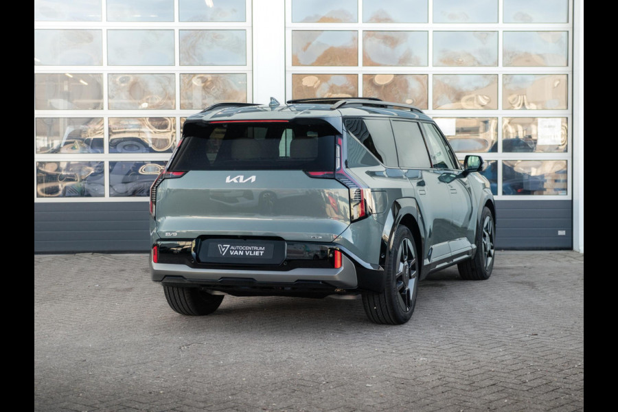Kia EV9 GT-Line AWD 99.8 kWh | Levering uit voorraad | 7-Pers. | 21" | Head-Up | Stoel-/Stuurverwarming | Premium Audio | Schuif-/kanteldak | Adapt. Cruise | Navi