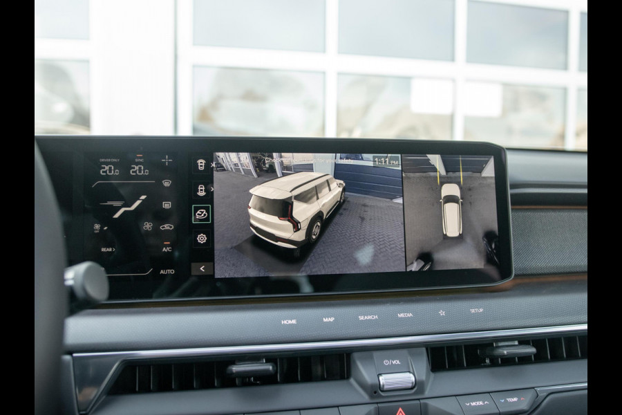 Kia EV9 GT-Line AWD 99.8 kWh | Levering uit voorraad | 7-Pers. | 21" | Head-Up | Stoel-/Stuurverwarming | Premium Audio | Schuif-/kanteldak | Adapt. Cruise | Navi