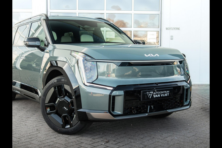 Kia EV9 GT-Line AWD 99.8 kWh | Levering uit voorraad | 7-Pers. | 21" | Head-Up | Stoel-/Stuurverwarming | Premium Audio | Schuif-/kanteldak | Adapt. Cruise | Navi