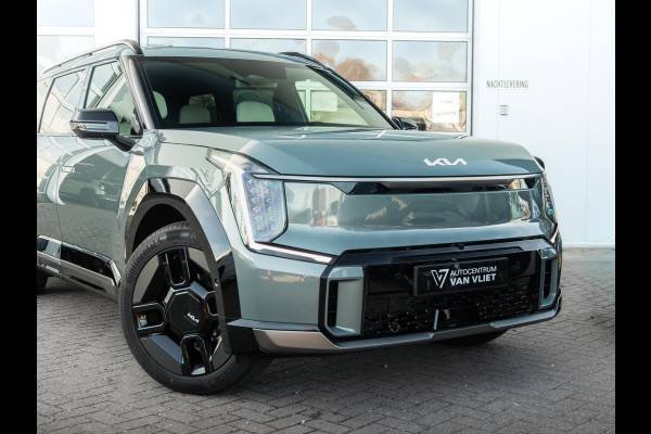 Kia EV9 GT-Line AWD 99.8 kWh | Levering uit voorraad | 7-Pers. | 21" | Head-Up | Stoel-/Stuurverwarming | Premium Audio | Schuif-/kanteldak | Adapt. Cruise | Navi