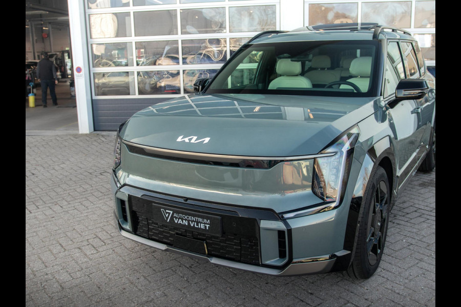 Kia EV9 GT-Line AWD 99.8 kWh | Levering uit voorraad | 7-Pers. | 21" | Head-Up | Stoel-/Stuurverwarming | Premium Audio | Schuif-/kanteldak | Adapt. Cruise | Navi