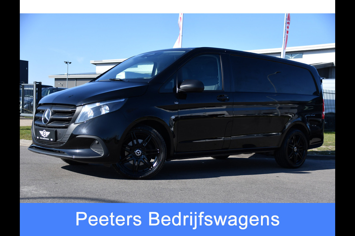 Mercedes-Benz Vito 116 CDI L2 Black Edition FACE LIFT, Camera, Cruise, Carplay, Leder, Automaat, 164pk, Trekhaak, Multimedia, Uniek!