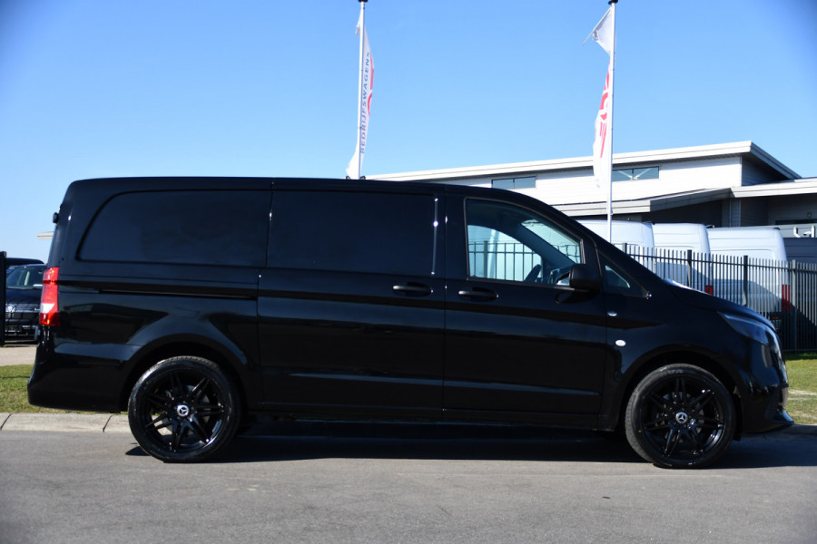 Mercedes-Benz Vito 116 CDI L2 Black Edition FACE LIFT, Camera, Cruise, Carplay, Leder, Automaat, 164pk, Trekhaak, Multimedia, Uniek!