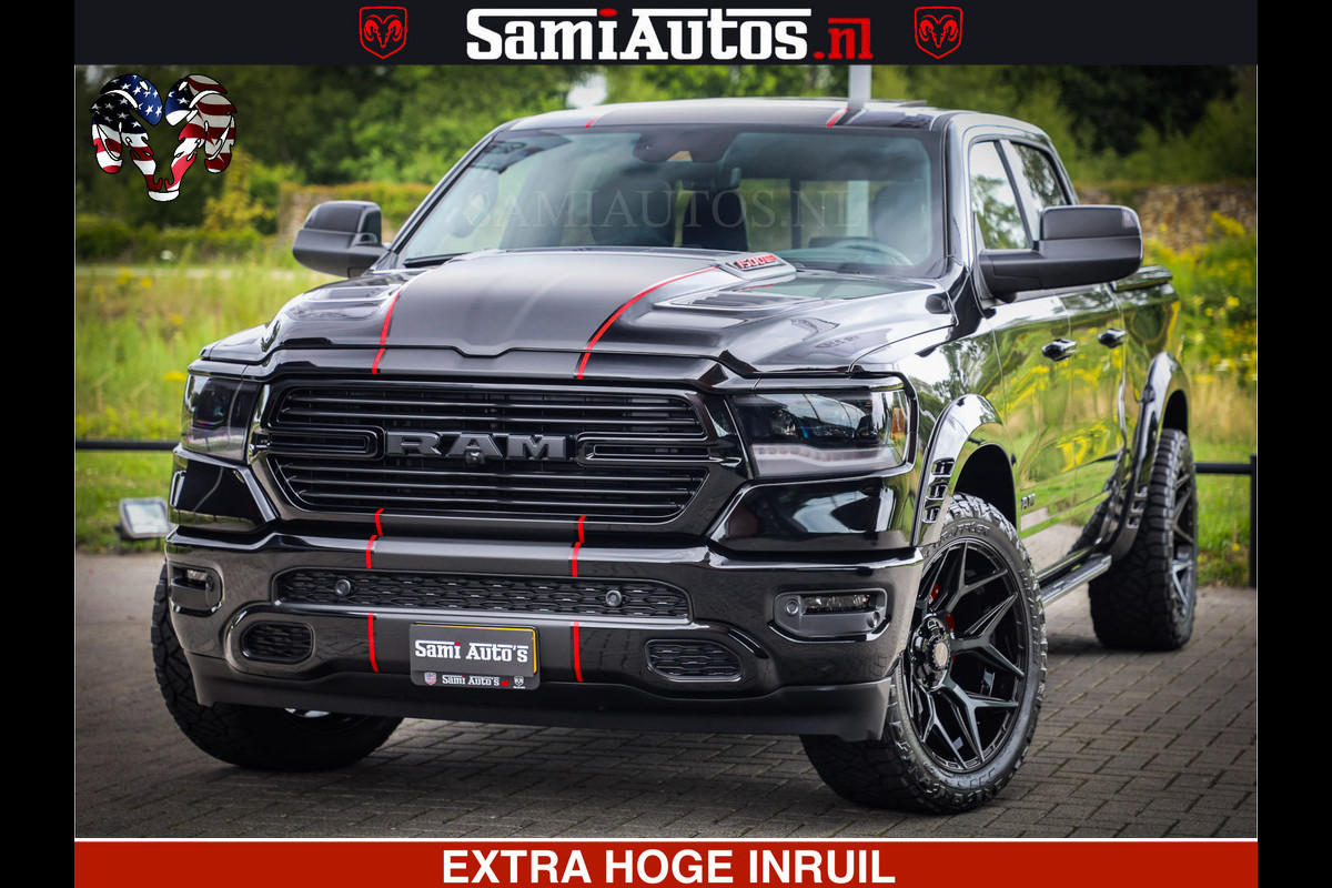 Dodge Ram 1500 GT HULK PACK Crew Cab Sport 1500 GT EDITION | 5.7 V8 HEMI 4x4 | VIRTUAL COCKPIT | HEAD-UP | ADAPTIVE CRUISE | 360 CAMERA |  Comfortabele Dubbele Cabine met Royale 5 Zitplaatsen | BPM vrij