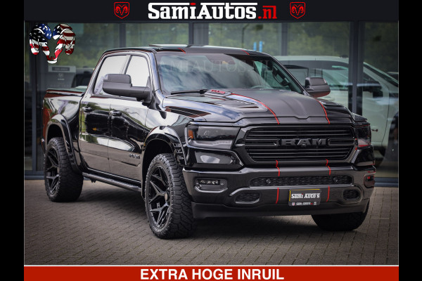 Dodge Ram 1500 GT HULK PACK Crew Cab Sport 1500 GT EDITION | 5.7 V8 HEMI 4x4 | VIRTUAL COCKPIT | HEAD-UP | ADAPTIVE CRUISE | 360 CAMERA |  Comfortabele Dubbele Cabine met Royale 5 Zitplaatsen | BPM vrij