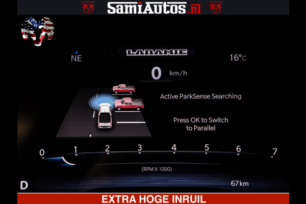 Dodge Ram 1500 GT HULK PACK Crew Cab Sport 1500 GT EDITION | 5.7 V8 HEMI 4x4 | VIRTUAL COCKPIT | HEAD-UP | ADAPTIVE CRUISE | 360 CAMERA |  Comfortabele Dubbele Cabine met Royale 5 Zitplaatsen | BPM vrij