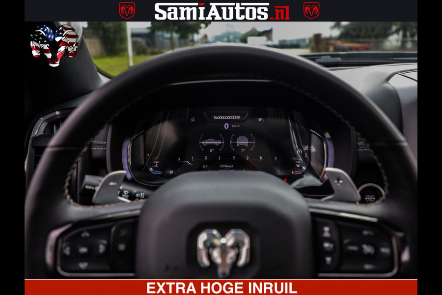 Dodge Ram 1500 GT HULK PACK Crew Cab Sport 1500 GT EDITION | 5.7 V8 HEMI 4x4 | VIRTUAL COCKPIT | HEAD-UP | ADAPTIVE CRUISE | 360 CAMERA |  Comfortabele Dubbele Cabine met Royale 5 Zitplaatsen | BPM vrij