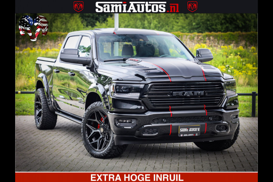 Dodge Ram 1500 GT HULK PACK Crew Cab Sport 1500 GT EDITION | 5.7 V8 HEMI 4x4 | VIRTUAL COCKPIT | HEAD-UP | ADAPTIVE CRUISE | 360 CAMERA |  Comfortabele Dubbele Cabine met Royale 5 Zitplaatsen | BPM vrij