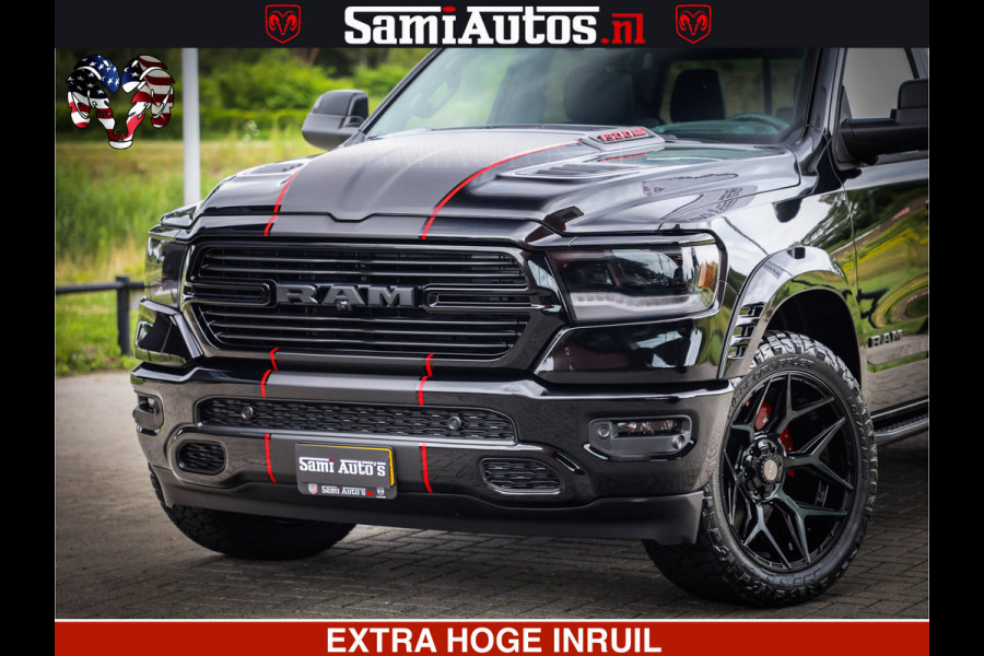 Dodge Ram 1500 GT HULK PACK Crew Cab Sport 1500 GT EDITION | 5.7 V8 HEMI 4x4 | VIRTUAL COCKPIT | HEAD-UP | ADAPTIVE CRUISE | 360 CAMERA |  Comfortabele Dubbele Cabine met Royale 5 Zitplaatsen | BPM vrij