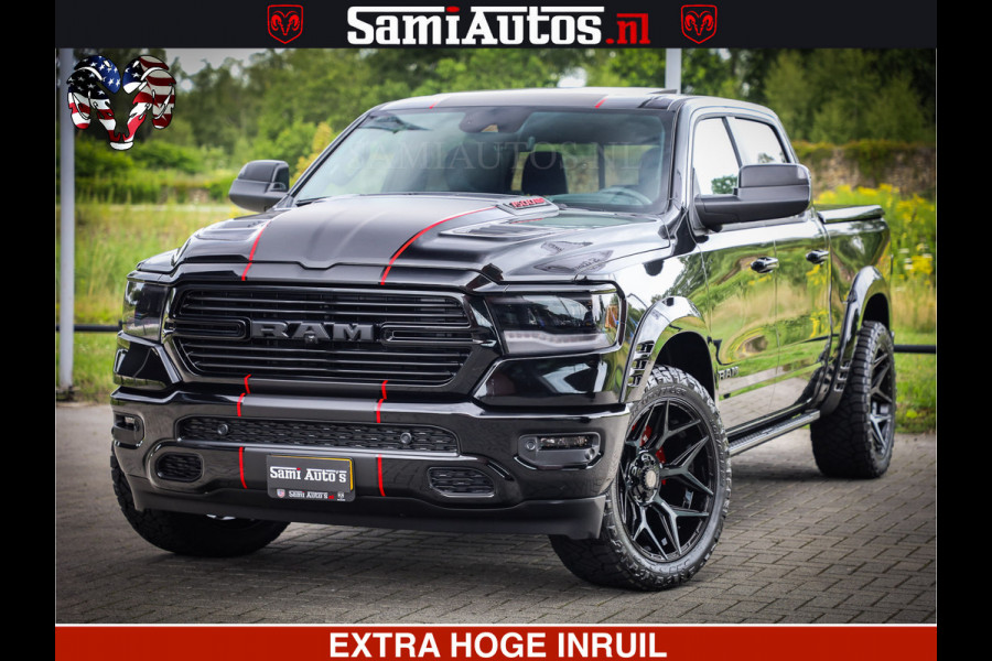 Dodge Ram 1500 GT HULK PACK Crew Cab Sport 1500 GT EDITION | 5.7 V8 HEMI 4x4 | VIRTUAL COCKPIT | HEAD-UP | ADAPTIVE CRUISE | 360 CAMERA |  Comfortabele Dubbele Cabine met Royale 5 Zitplaatsen | BPM vrij