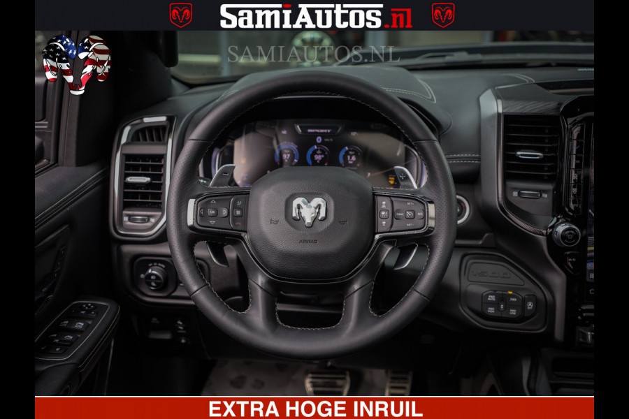 Dodge Ram 1500 GT HULK PACK Crew Cab Sport 1500 GT EDITION | 5.7 V8 HEMI 4x4 | VIRTUAL COCKPIT | HEAD-UP | ADAPTIVE CRUISE | 360 CAMERA |  Comfortabele Dubbele Cabine met Royale 5 Zitplaatsen | BPM vrij