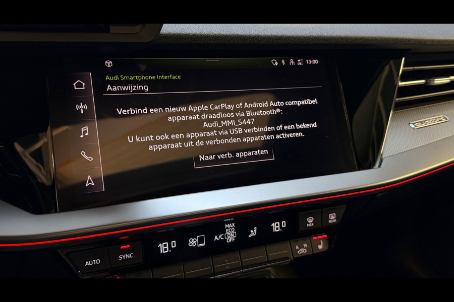 Audi S3 Sportback GERESERVEERD 2.0 TFSI S3 quattro Edition One Panoramadak/Sfeerverlichting/Carplay/ACC/Stoelverwarming/