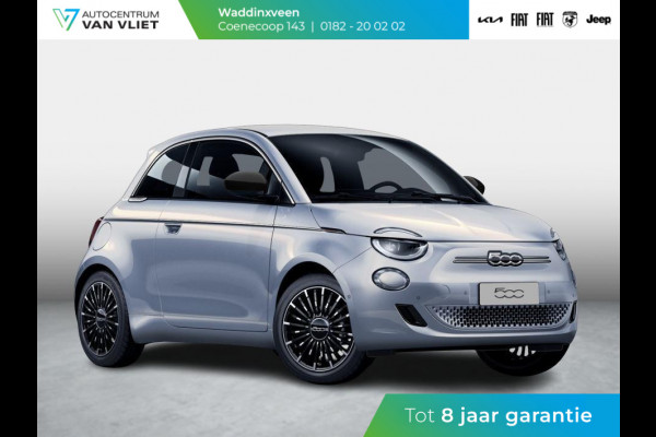 Fiat 500 Hybrid Collezione | Clima | LED | PDC | JBL Premium Audio | 17" | Camera | BSM | Canneloni Ivory/Piombo interieur